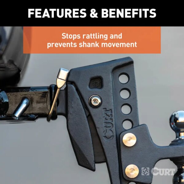 NO-TOOL ANTI-RATTLE HITCH CLAMP FOR 2" RECEIVER #22325 - Image 4