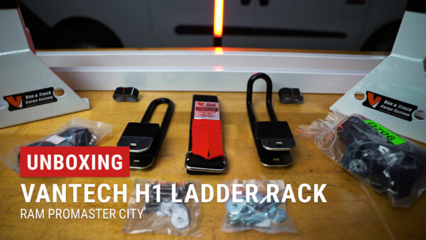 Unboxing Vantech H1 Crossbar Ladder Rack for RAM ProMaster City