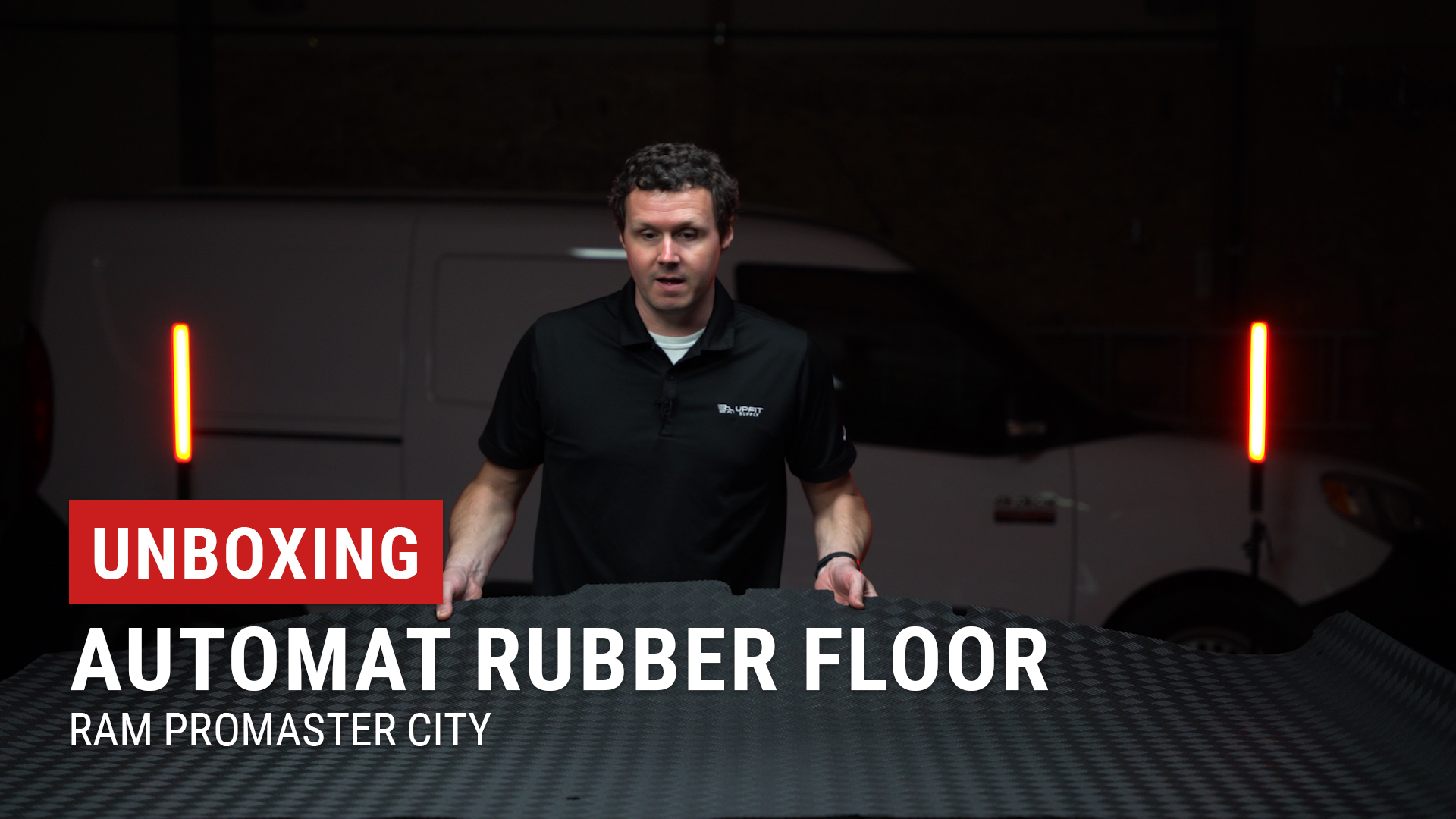 AutoMat-Bar Rubber Floor Mat with Aluminum Sill Set for RAM ProMaster City