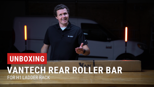Unboxing a Vantech Rear Roller Bar for H1 Ladder Racks