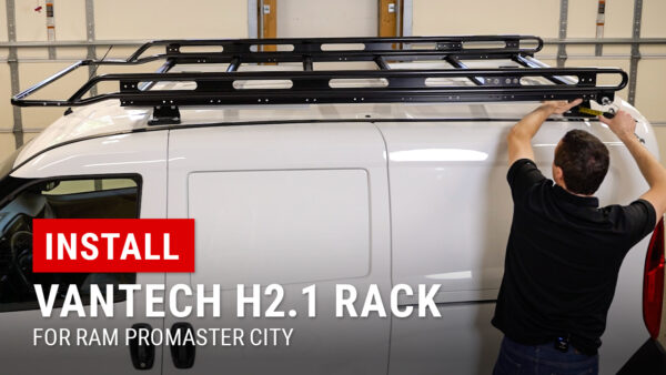 Installing Vantech H2.1 Cargo Rack on RAM ProMaster City