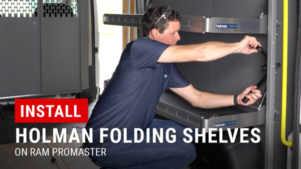 Installing Holman Folding Shelves in our RAM ProMaster