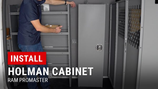 Installing Holman Cabinet Locker in our RAM ProMaster