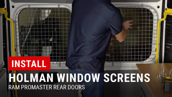 Installing Rear Window Screens on RAM ProMaster