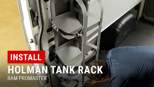 Installing Holman Tank Rack in our RAM ProMaster