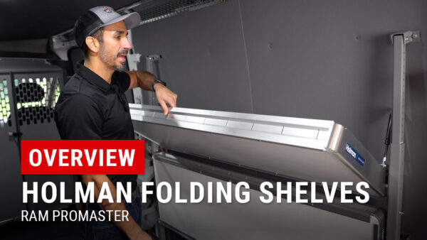 Holman Folding Shelves for Cargo Vans Overview
