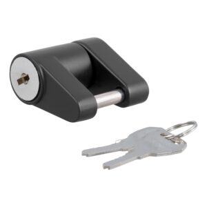 CURT Coupler Lock (1/4" Pin, 3/4" Latch Span, Padlock, Black) - 23521