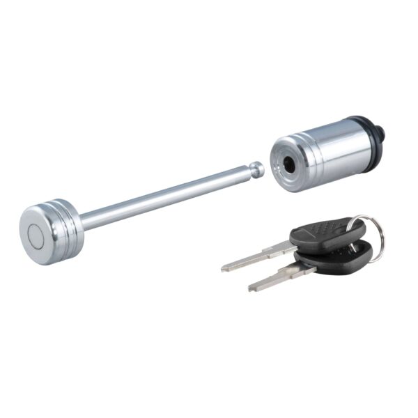 CURT Coupler Lock (1/4" Pin, 3-3/8" Latch Span, Barbell, Chrome) - 23523