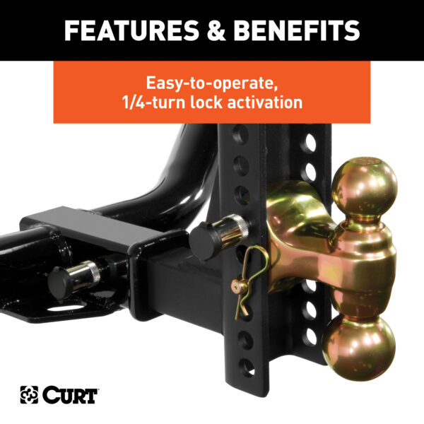 CURT Channel Mount Lock Set (5/8" Diameter) - 23556 - Image 4
