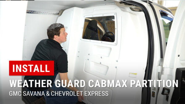 Installing Weather Guard CabMax Partition in our GMC Savana