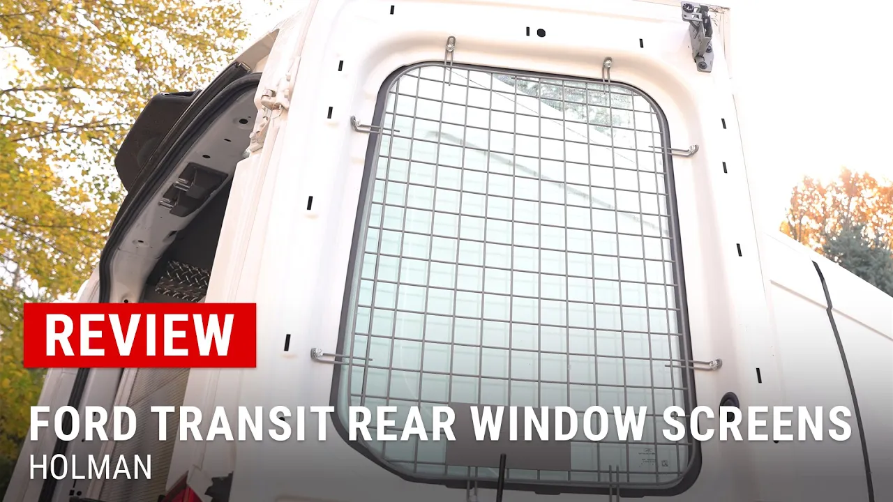 Enhance your Ford Transit’s security with Holman's Rear Window Guards from Upfit Supply. Robust cargo protection and a sleek, durable design.