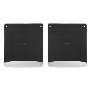 Luverne Rear Dually 20" x 23" Rubber Mud Guards, Select Silverado, Sierra 3500 (2 Flaps)