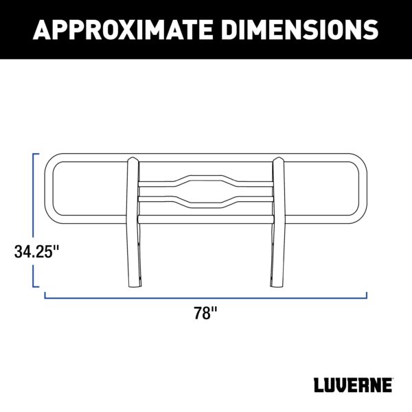 Luverne Chrome Steel 2" Tubular Grille Guard, Select Ram 1500 - Image 3