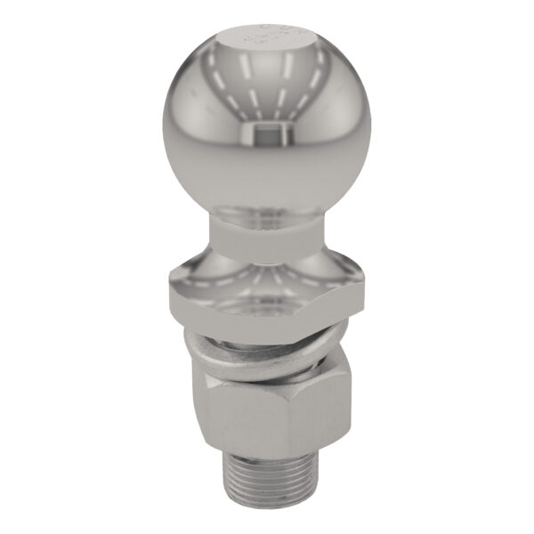 CURT 2" Trailer Ball (1" x 2-1/8" Shank, 6,000 lbs., Stainless) - 40053