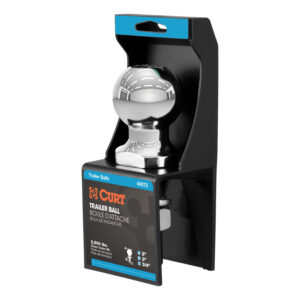 CURT 2" Trailer Ball (3/4" x 3" Shank, 3,500 lbs., Chrome, Packaged) - 40073