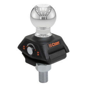 CURT RockerBall 2" Cushion Hitch Trailer Ball (3/4" Shank, 3,500 lbs, Packaged) - 40246