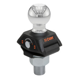 CURT RockerBall 2-5/16" Cushion Hitch Ball (1-1/4" Shank, 12,000 lbs, Packaged) - 40249