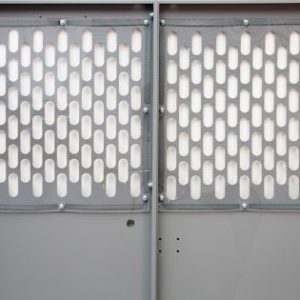 Partition Poly-Carbonate Panels To Cover Perforations (Use With 40651)