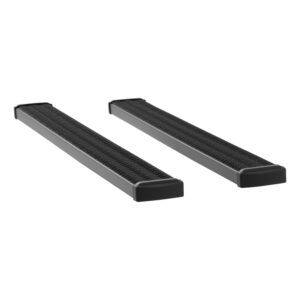 Luverne Grip Step 7" x 78" Black Aluminum Running Boards, Select Dodge, Ram 1500 Quad