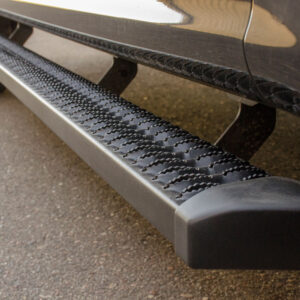 Luverne SlimGrip 5" x 78" Black Aluminum Running Boards, Select Dodge, Ram 1500