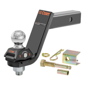 CURT RockerBall Cushion Hitch with 2" Ball (2" Shank, 7,500 lbs., 5" Drop) - 45144