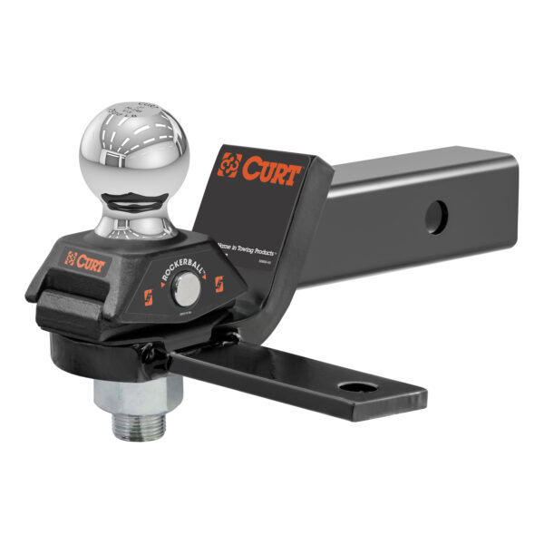 CURT RockerBall Cushion Hitch with Sway Tab (2-5/16" Ball, 2" Shank, 7,500 lbs.) - 45149