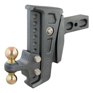 REBELLION XD ADJUSTABLE CUSHION HITCH (2-1/2" SHANK, 2", 2-5/16" BALLS, 20K)