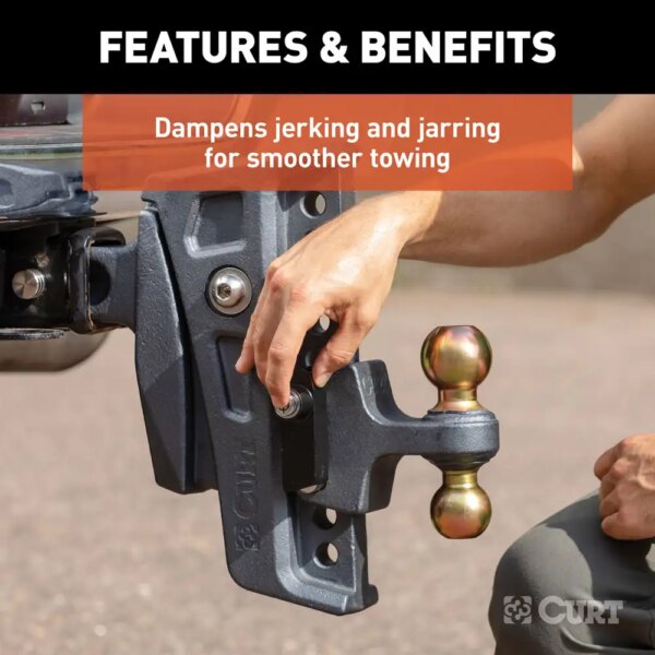 REBELLION XD ADJUSTABLE CUSHION HITCH (2-1/2" SHANK, 2", 2-5/16" BALLS, 20K) - Image 5