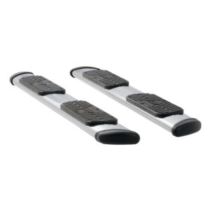 Luverne Regal 7 Polish Stainless 88" Oval Steps, XD Brackets, Select Ford F-Series Crew