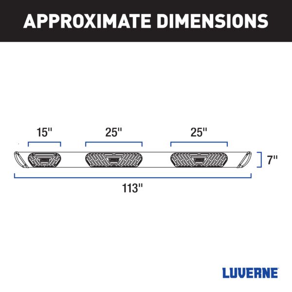 Luverne Regal 7 Polished Stainless 114" Oval W2W Steps, Select Silverado, Sierra HD - Image 3