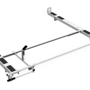 Clamp & Lock Ladder Rack - Aluminum - Single - 6.5' Most Commercial Caps