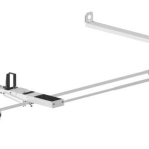 Drop Down Ladder Rack – Aluminum – Single - ProMaster, Sprinter (Std Roof) - 4A93M