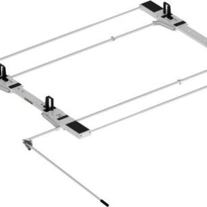 Drop Down Ladder Rack - Aluminum - Double - Preassembled - Sprinter & ProMaster - Std Roof