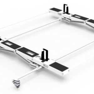 Drop-Down Ladder Rack Kit for Ford Transit - Mid Roof - Double, Aluminum