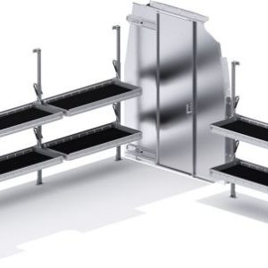 Folding Shelves Package for Mercedes Sprinter - 170-in WB - High Roof