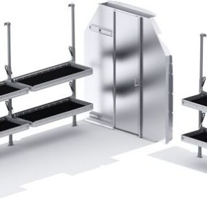 Folding Shelves Package for Ford Transit - 148-in WB Ext - High Roof