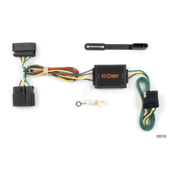 CURT Custom Wiring, 4-Way Flat, Select GMC Canyon, Chevrolet Colorado, Isuzu I-Series - 55510