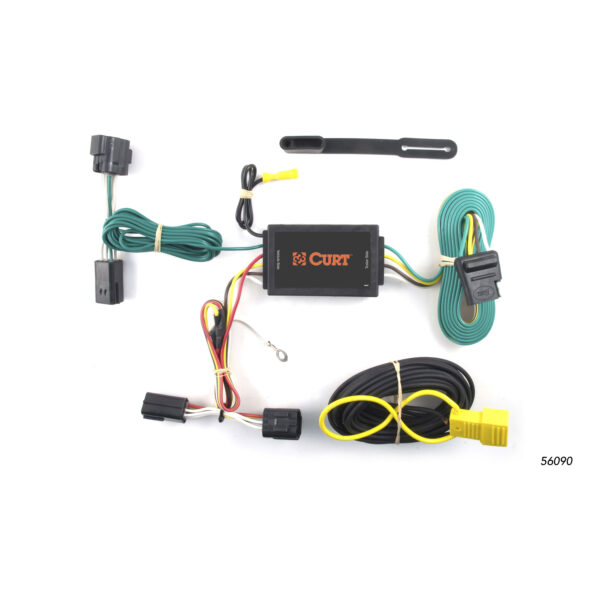 CURT Custom Wiring Harness, 4-Way Flat Output, Select Ford Transit Connect - 56090