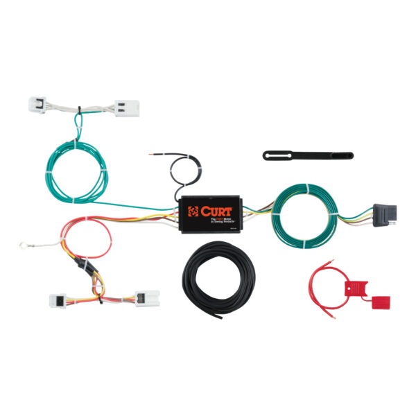 CURT Custom Wiring, 4-Way Flat Output, Select Chevrolet City Express, Nissan NV200 - 56279