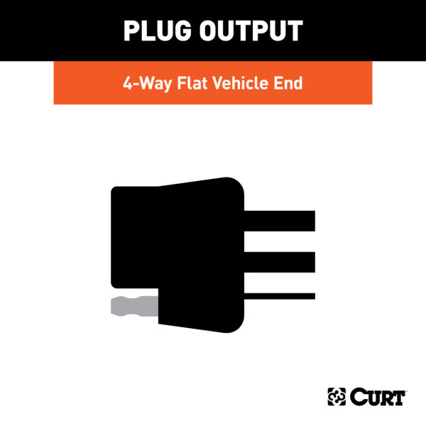 CURT Custom Wiring Connector, 4-Way Flat Output, Select Toyota Tundra - 56438 - Image 5