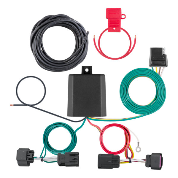 CURT Custom Wiring Harness, 4-Way Flat Output, Select Ram ProMaster 1500, 2500, 3500 - 56478