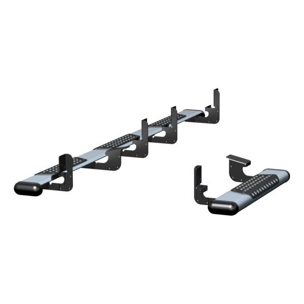 Luverne O-Mega II 6" x 36" & 100" Silver Aluminum Side Steps, Select Ram ProMaster