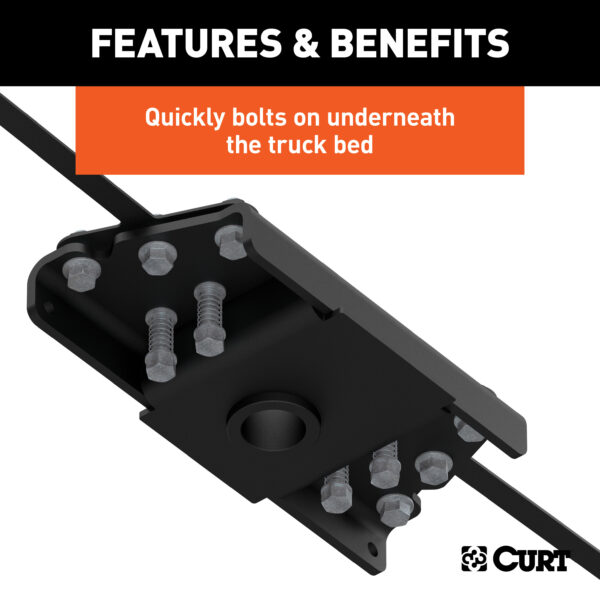 CURT OEM-Style Gooseneck Hitch, Select Ram 3500 - 60626 - Image 3