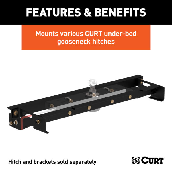 CURT Under-Bed Gooseneck Installation Brackets, Select Ford F-150 - 60641 - Image 3