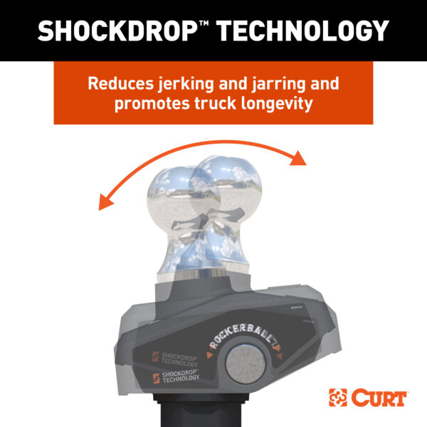 CURT RockerBall 2-5/16" Cushion Hitch Gooseneck Ball - 60654 - Image 3