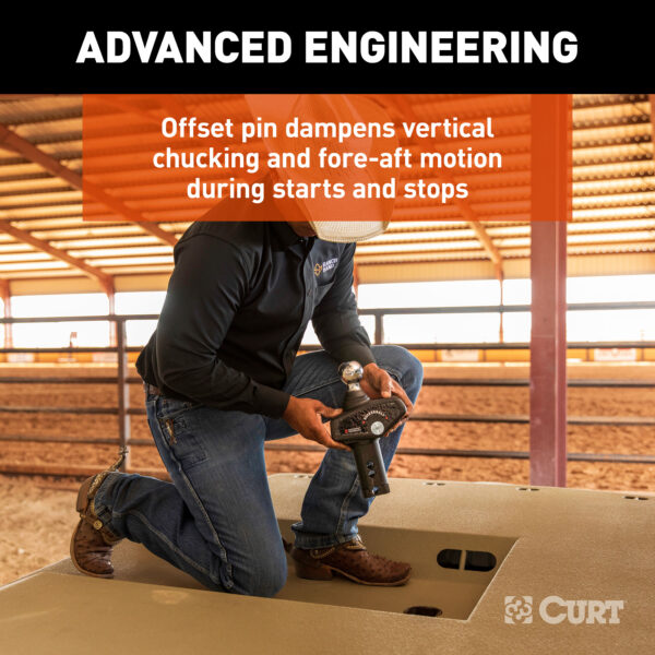 CURT RockerBall 2-5/16" Cushion Hitch Gooseneck Ball - 60654 - Image 5
