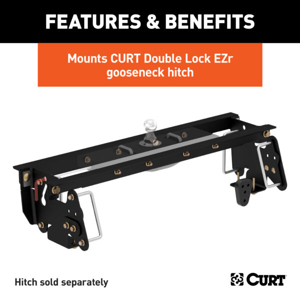 CURT Double Lock EZr Gooseneck Installation Brackets, Select Dodge, Ram 2500, 3500 - 60660 - Image 3