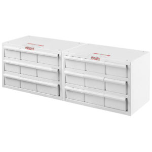 18-Bin Parts Cabinet Kit - 12-in x 32-in x 12-in