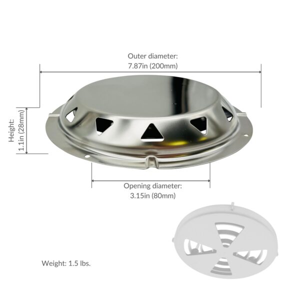 Deck-Matic Aerator/Ventilator Cargo Van Roof Vent - Round Shutter - Image 2
