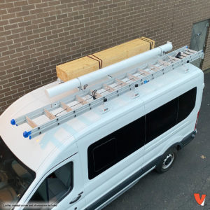 Vantech H1 Ladder Roof Rack for Ford Transit Cargo Vans